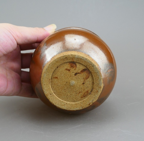 古玩陶瓷耀州窯紫金釉香爐真品鑒賞圖