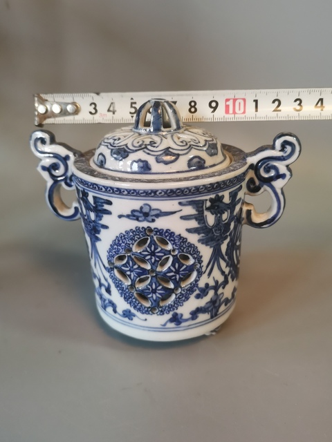 古玩陶瓷青花香薰爐真品鑒賞圖