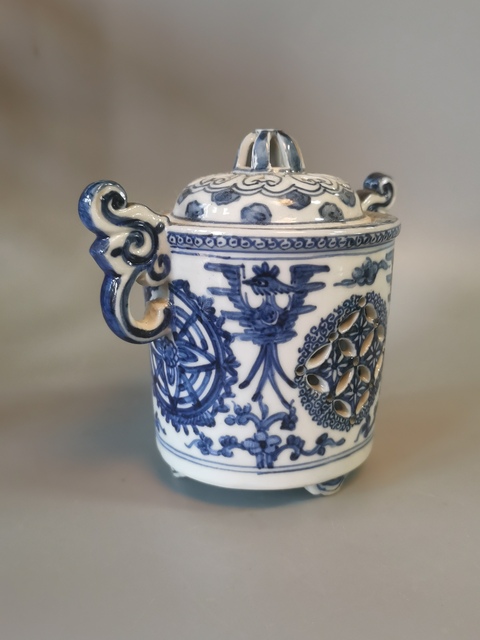 古玩陶瓷青花香薰爐真品鑒賞圖