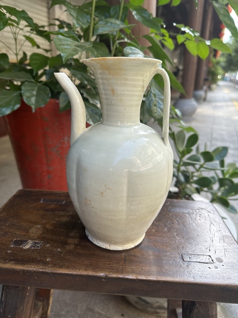 古玩陶瓷青白釉執壺真品鑒賞圖