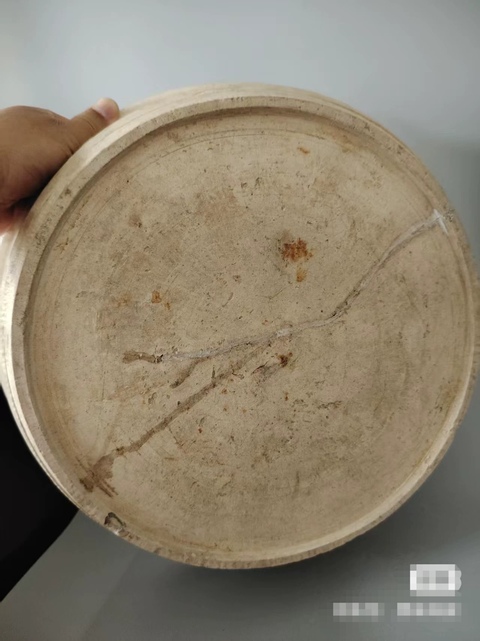 古玩陶瓷宋代磁州窯白釉盆真品鑒賞圖