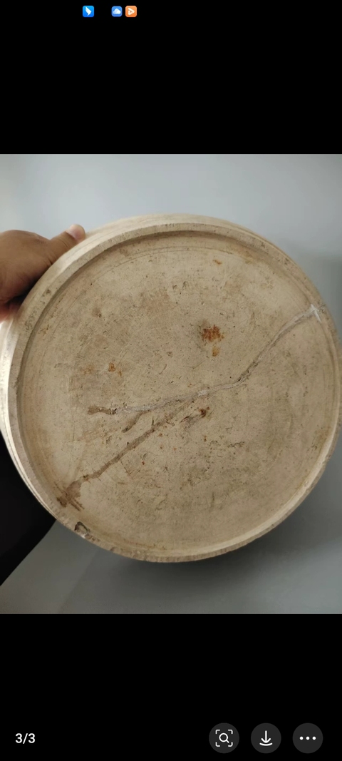 古玩陶瓷宋代磁州窯白釉盆真品鑒賞圖
