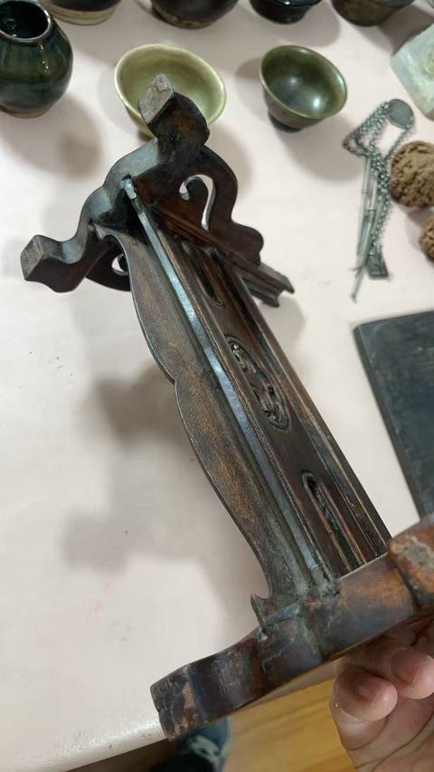 古玩雜項座屏真品鑒賞圖
