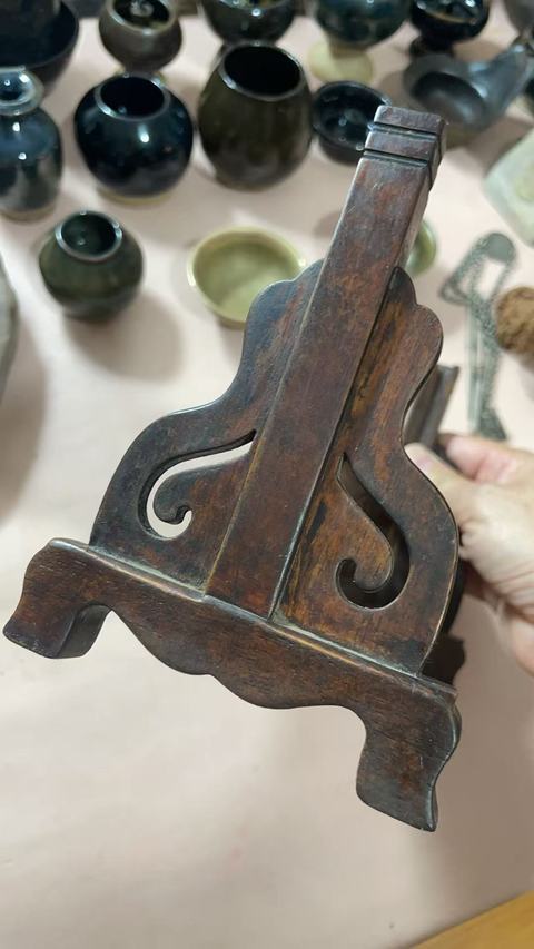 古玩雜項座屏真品鑒賞圖