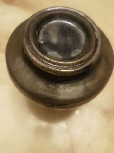 古玩陶瓷磁州窯黑釉蓋罐拍賣(mài),當(dāng)前價(jià)格350元