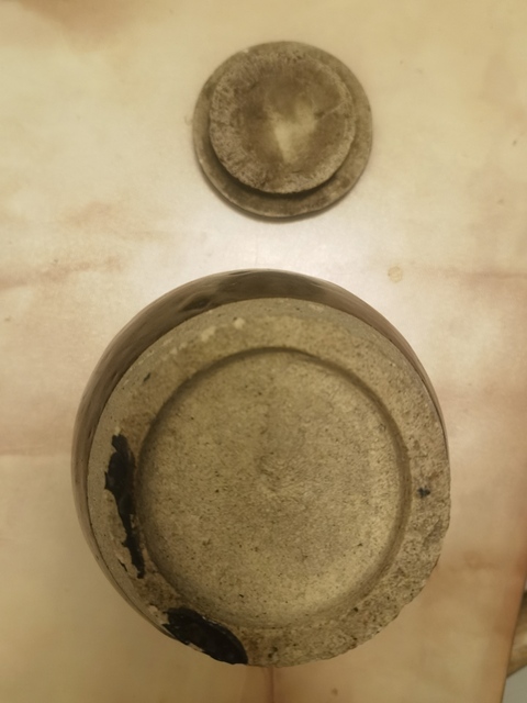 古玩陶瓷磁州窯黑釉蓋罐拍賣(mài),當(dāng)前價(jià)格350元