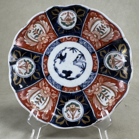 古玩陶瓷青花五彩盤真品鑒賞圖
