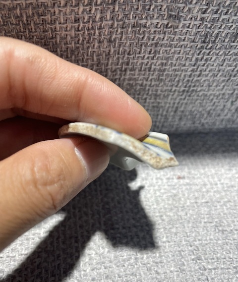 古玩陶瓷斗彩瓷片真品鑒賞圖
