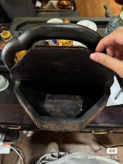 古玩雜項食物提桶真品鑒賞圖