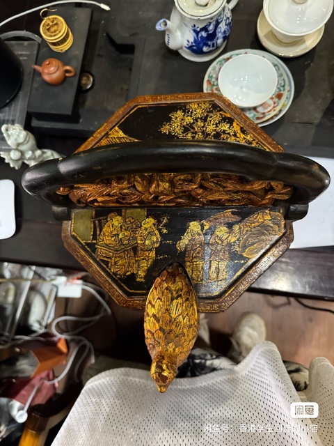 古玩雜項食物提桶真品鑒賞圖