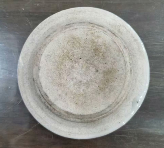 古玩陶瓷德化窯卷軸畫卷青花盤真品鑒賞圖