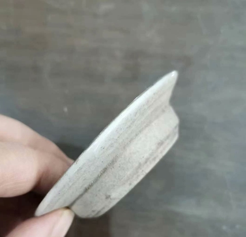 古玩陶瓷德化窯卷軸畫卷青花盤真品鑒賞圖