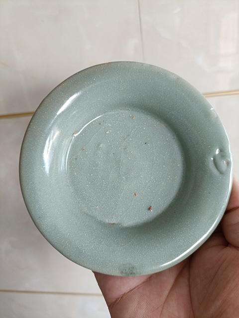 古玩陶瓷元代龍泉青瓷圓口洗拍賣,當前價格3980元