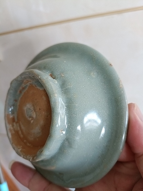 古玩陶瓷元代龍泉青瓷圓口洗拍賣,當前價格3980元