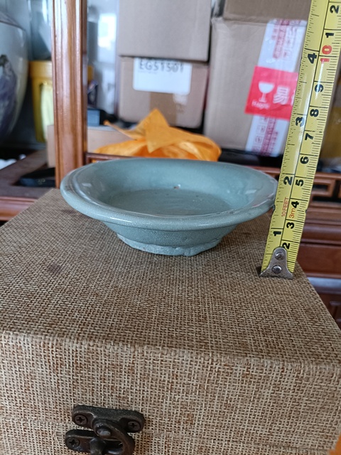 古玩陶瓷元代龍泉青瓷圓口洗拍賣,當前價格3980元