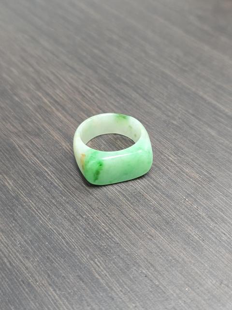 古玩玉器翡翠雕“馬鞍戒”真品鑒賞圖