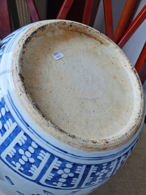 古玩陶瓷青花人物故事卷缸真品鑒賞圖