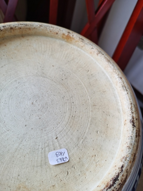 古玩陶瓷青花人物故事卷缸真品鑒賞圖