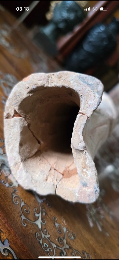 古玩陶瓷俑深度清洗了、包漿洗沒了、不建議購買。真品鑒賞圖