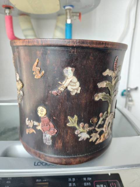古玩雜項筆筒真品鑒賞圖