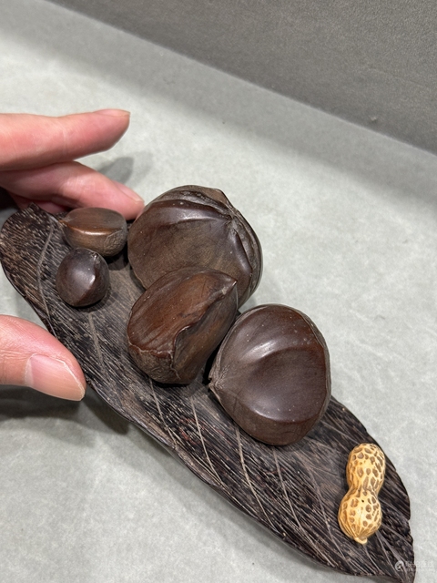 古玩雜項木雕仿生擺件真品鑒賞圖