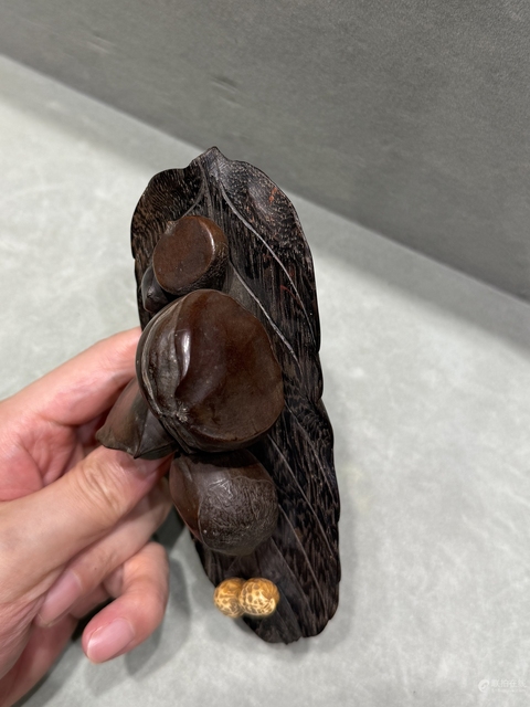 古玩雜項木雕仿生擺件真品鑒賞圖