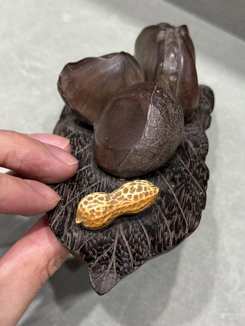 古玩雜項木雕仿生擺件真品鑒賞圖