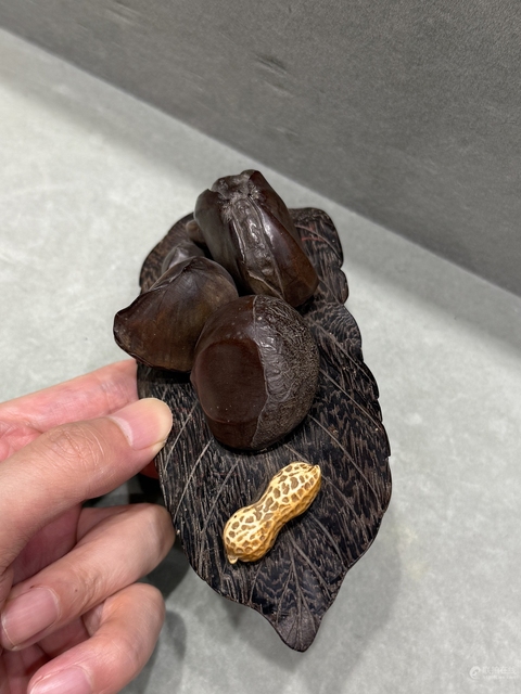 古玩雜項木雕仿生擺件真品鑒賞圖