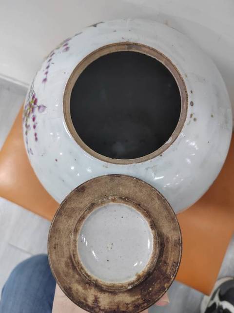 古玩陶瓷粉彩花鳥冬瓜罐拍賣,當前價格1588元