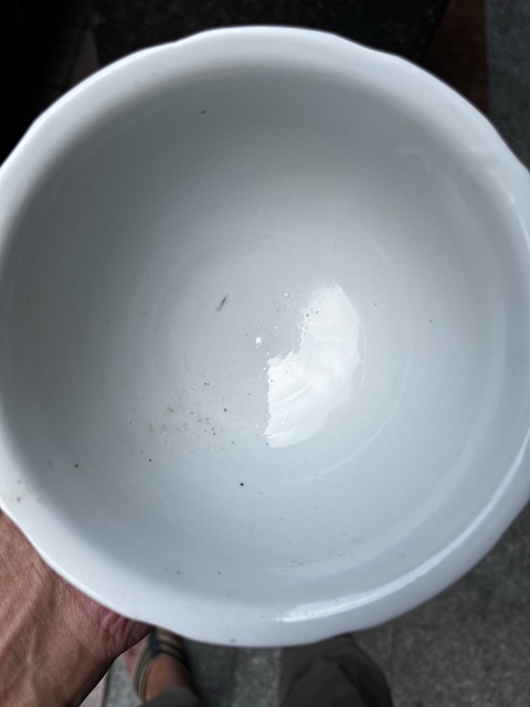 古玩陶瓷明末剃刻蓮紋花口供碗拍賣,當前價格6800元