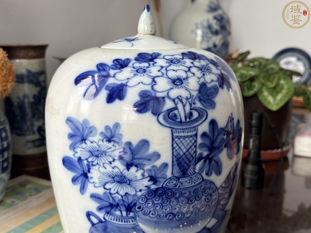 古玩陶瓷民國磁州窯系青花罐真品鑒賞圖