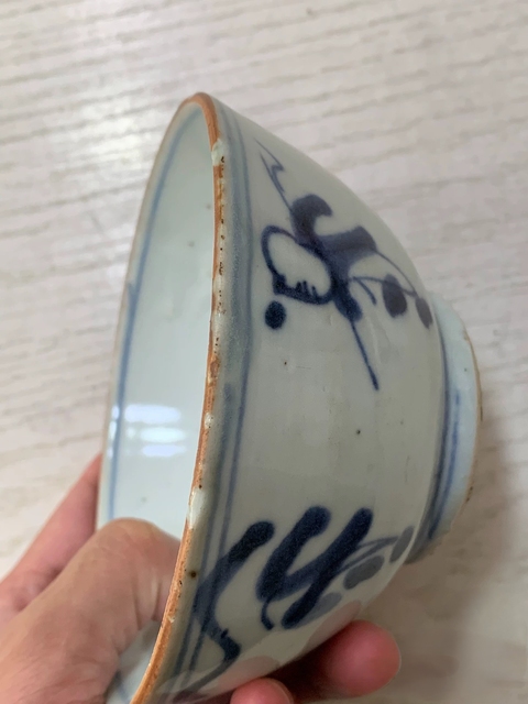 古玩陶瓷青花嬰戲圖茶碗真品鑒賞圖