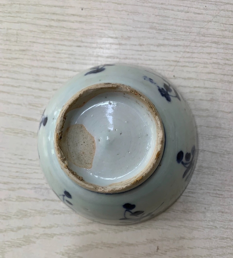 古玩陶瓷青花嬰戲圖茶碗真品鑒賞圖