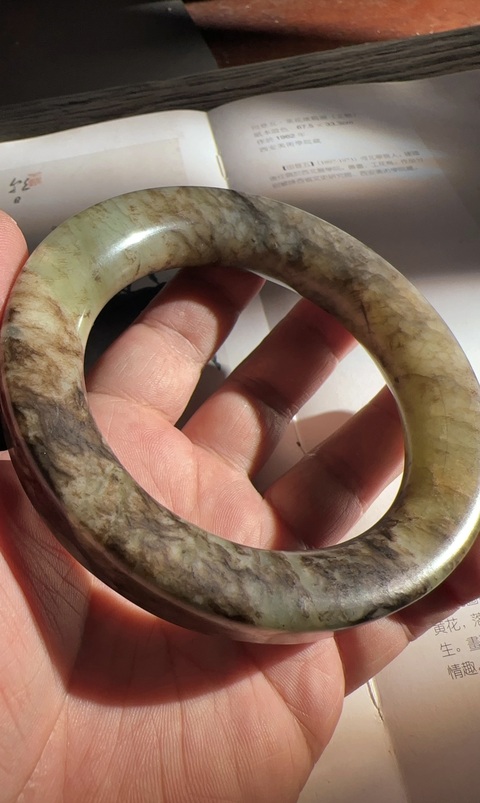 古玩玉器扁鐲子真品鑒賞圖