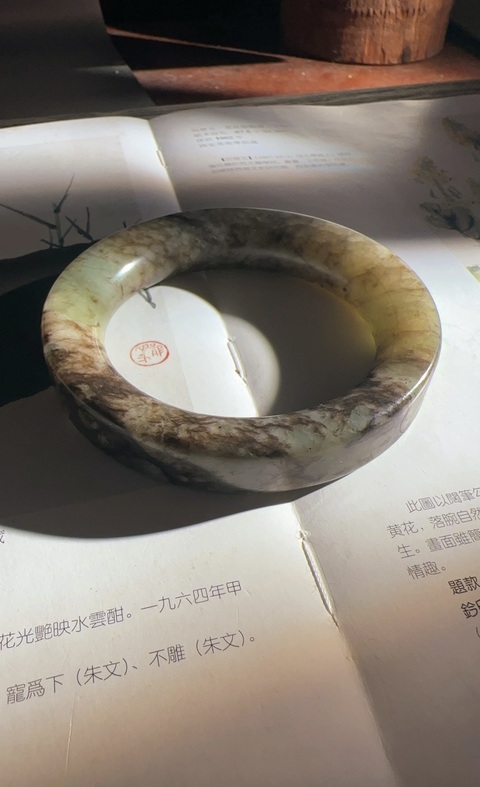 古玩玉器扁鐲子真品鑒賞圖