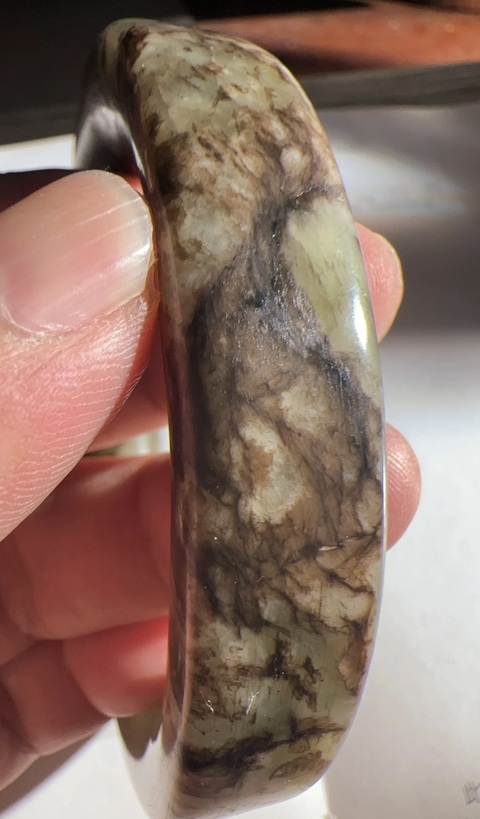 古玩玉器扁鐲子真品鑒賞圖
