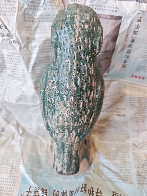 古玩陶瓷鸚鵡塑像真品鑒賞圖