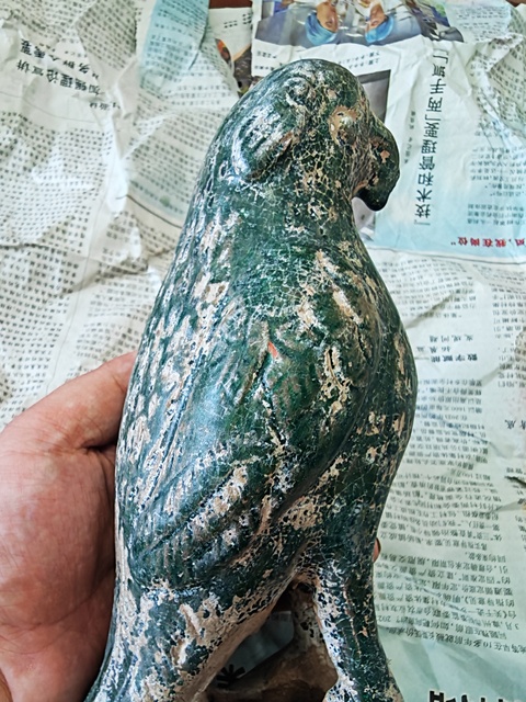 古玩陶瓷鸚鵡塑像真品鑒賞圖