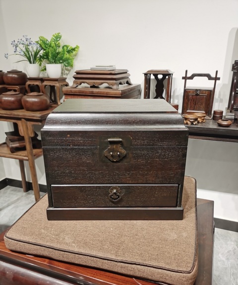 古玩雜項木箱真品鑒賞圖
