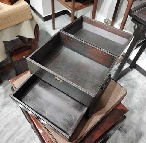 古玩雜項木箱真品鑒賞圖
