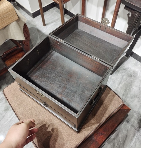古玩雜項木箱真品鑒賞圖