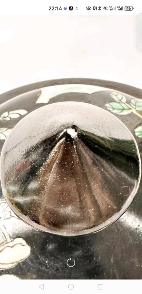 古玩陶瓷花鳥紋將軍罐真品鑒賞圖