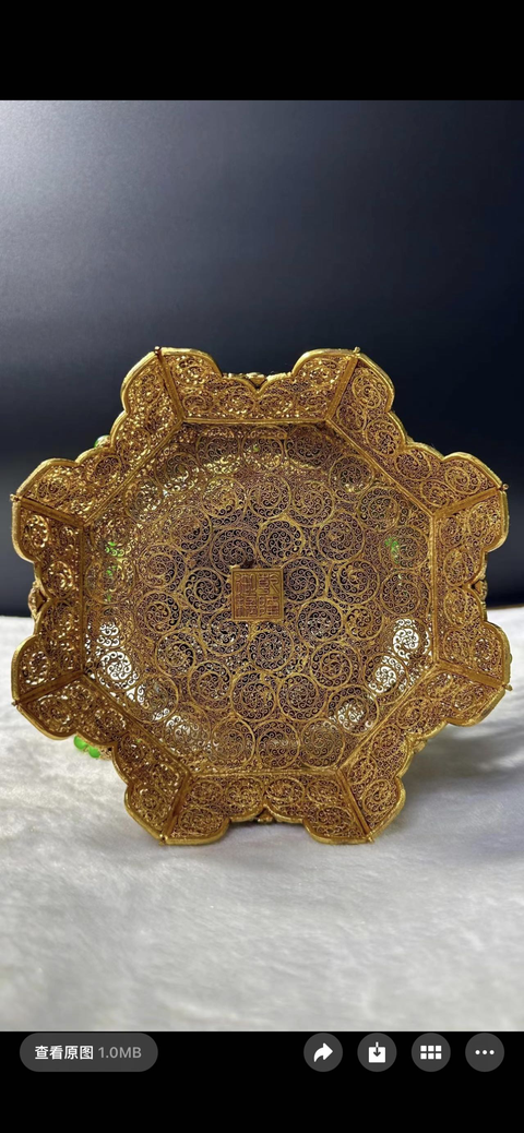 古玩玉器染色非天然翡翠“佛”鑲擺件真品鑒賞圖