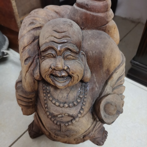 古玩陶瓷彌勒佛塑像真品鑒賞圖
