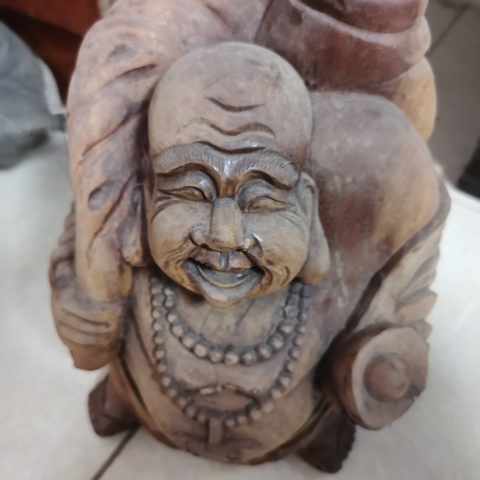 古玩陶瓷彌勒佛塑像真品鑒賞圖