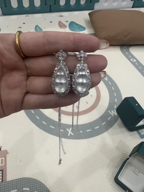 古玩玉器高冰·翡翠18k金鑲真鉆真品鑒賞圖