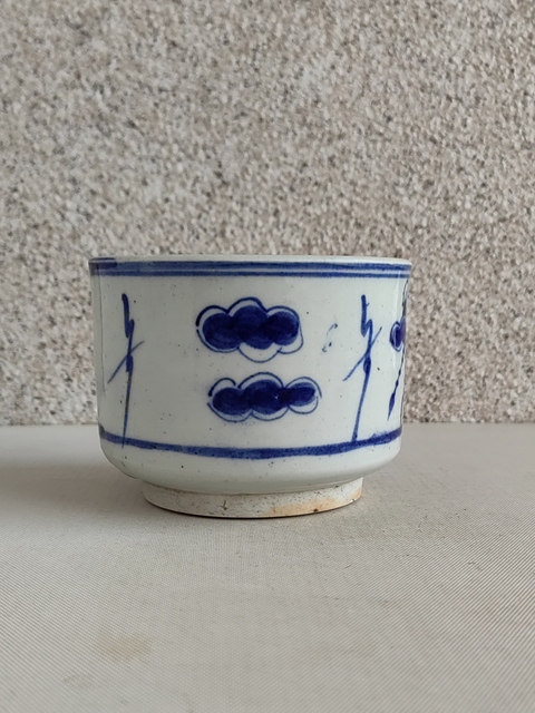 古玩陶瓷青花花卉紋香爐拍賣,當前價格350元