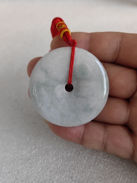 古玩玉器天然翡翠“平安扣”拍賣,當前價格298元