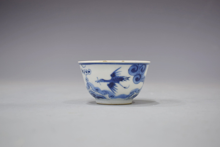 古玩陶瓷清康熙青花海屋添籌紋杯拍賣,當前價格300元