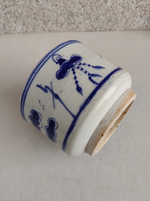 古玩陶瓷青花花卉紋香爐拍賣,當前價格350元